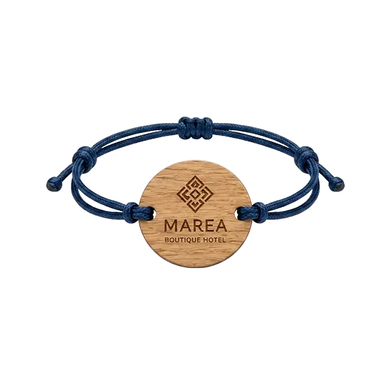 Pulsera con tag de cordón