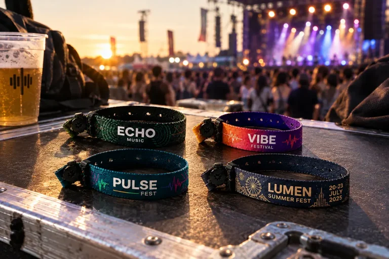 Pulsera de tela con chip - eventos
