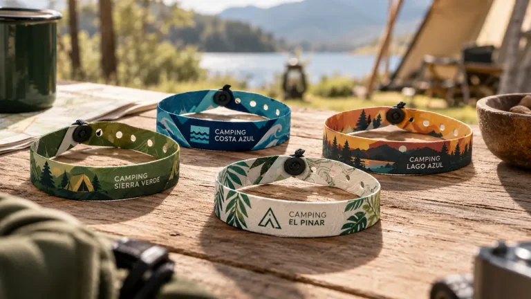 Contacto 3 Pulseras de camping junto al lago