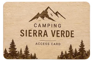 Tarjeta de madera