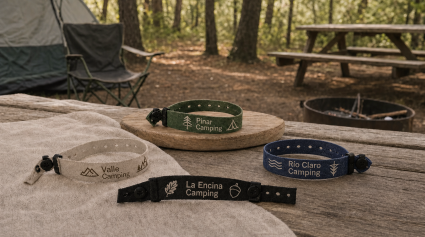 Pulsera de tela campings